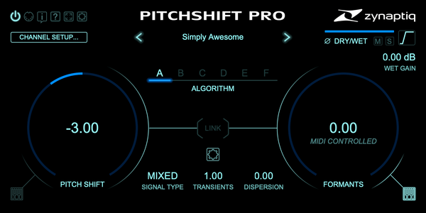 Zynaptiq PITCHSHIFT PRO