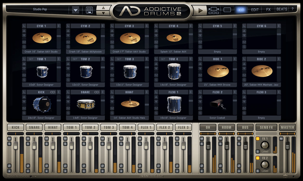 XLN Audio Studio Pop ADPACK - AD2