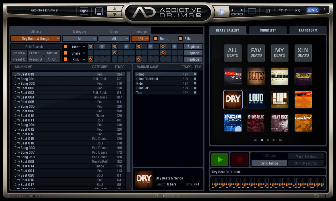 XLN Audio Addict Drums 2: Custom XL