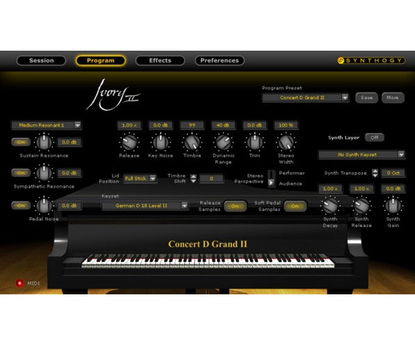 Synthogy Ivory II Grand Pianos