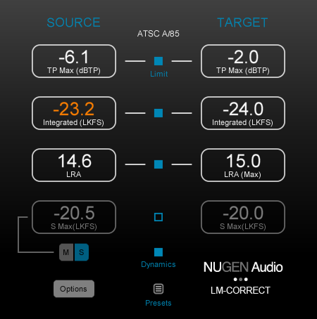NUGEN Audio LM-Correct 2 with DynApt Extension