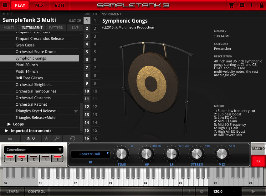 IK Multimedia Orchestral Percussion