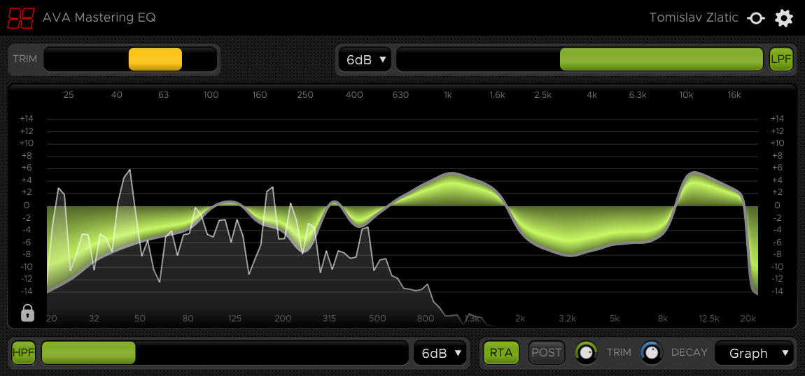 Harrison Consoles AVA Mastering EQ