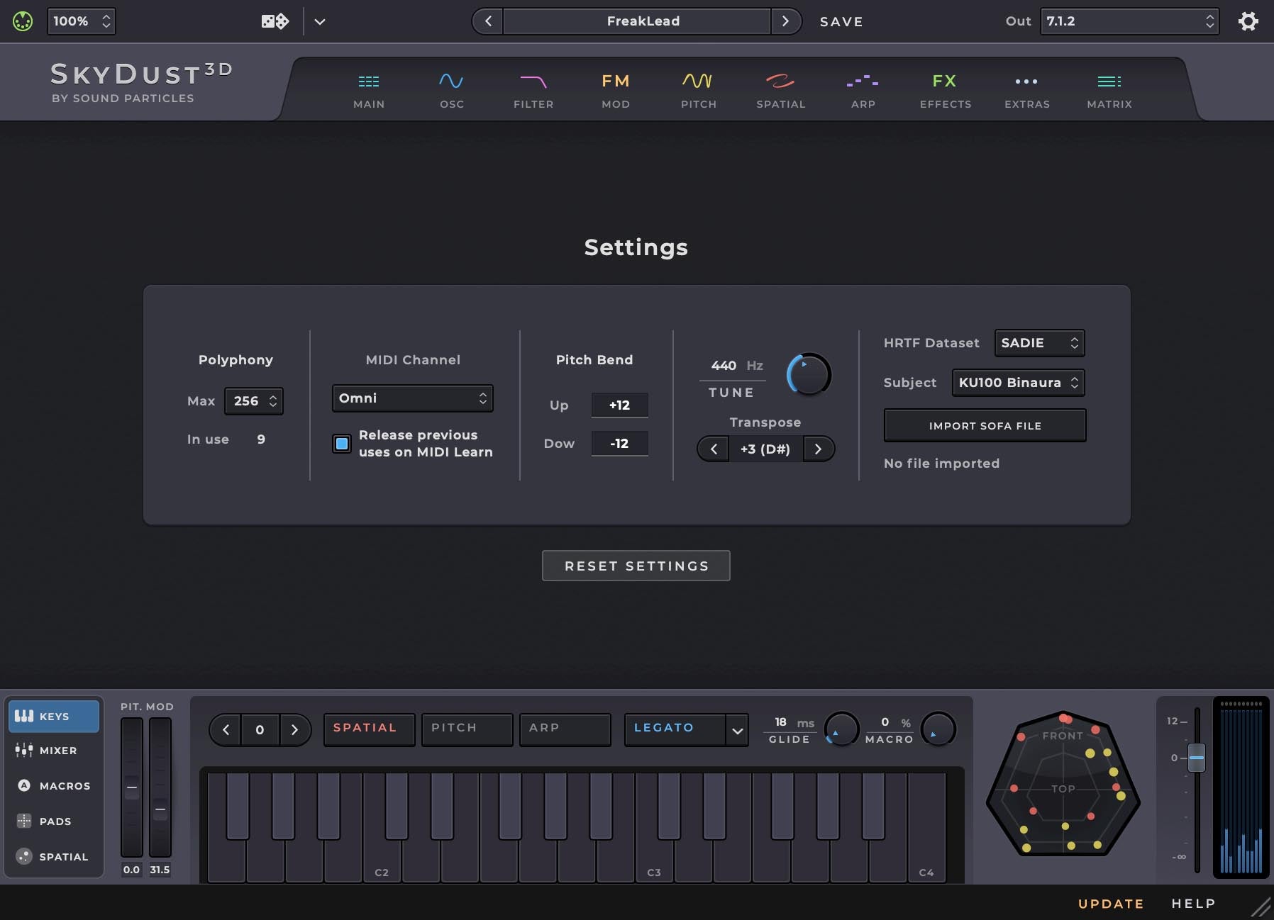 Sound Particles SkyDust 3D