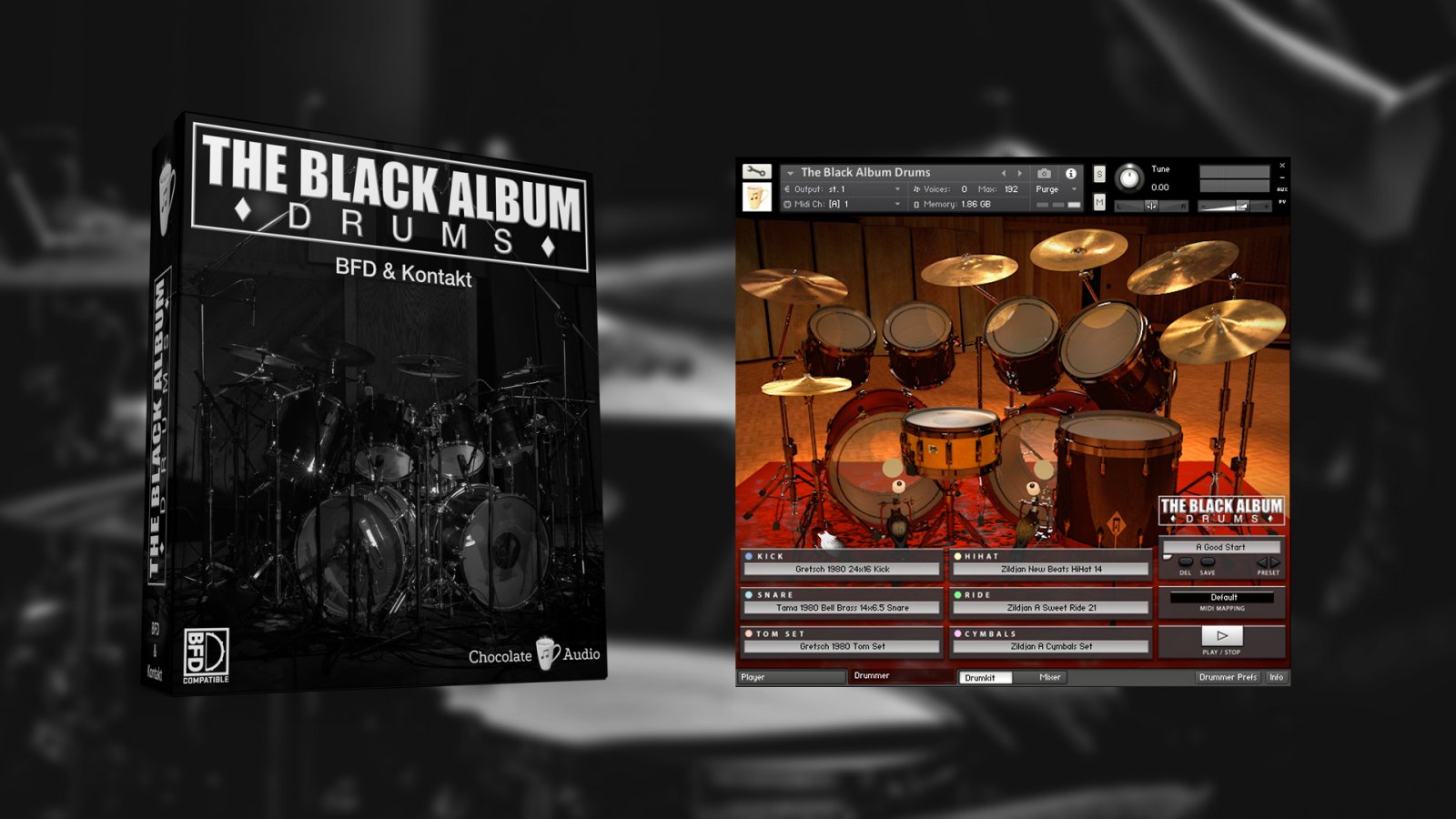 Chocolate Audio The Black Album Drums (BFD3 & Kontakt)