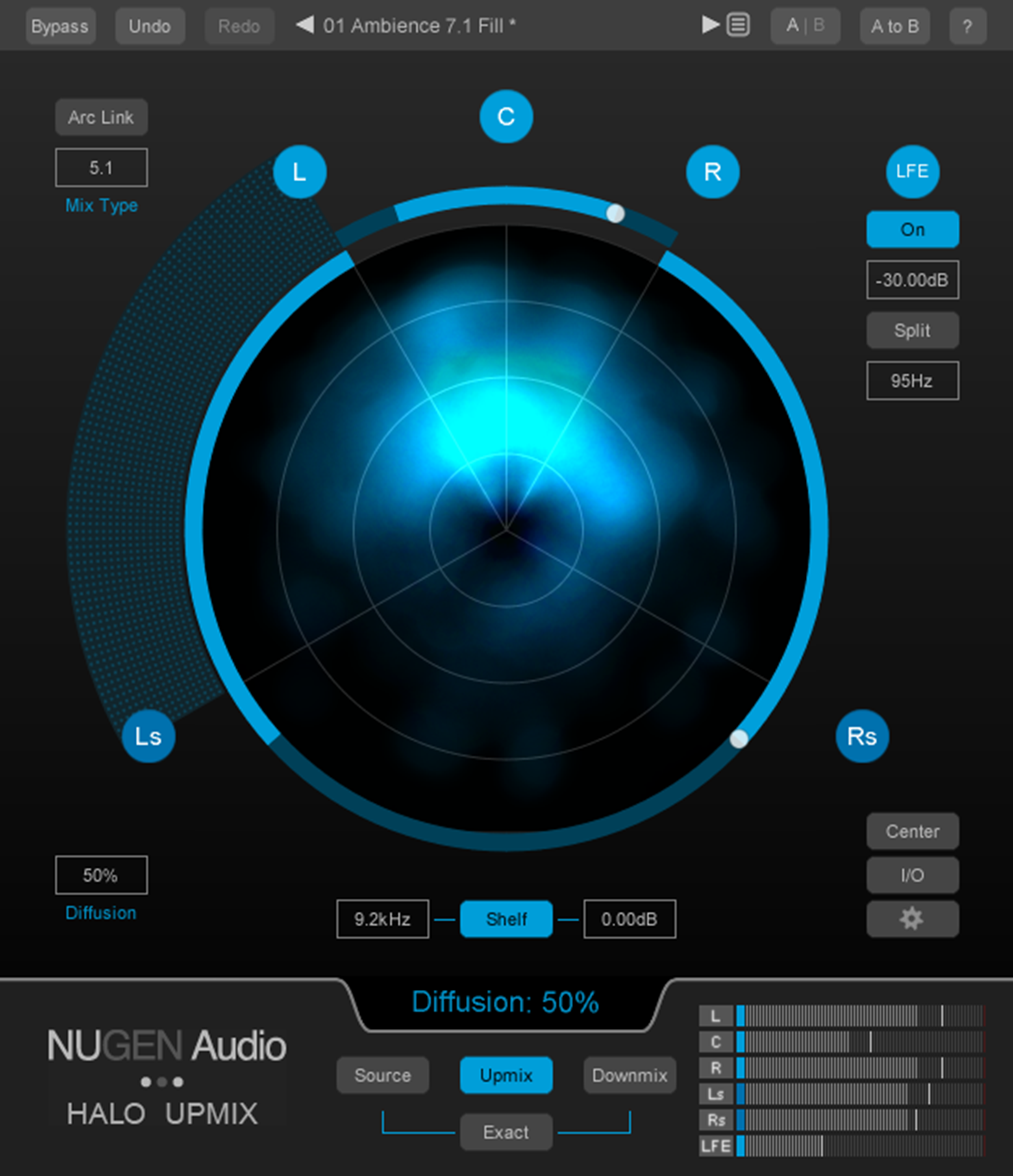 NUGEN Audio Halo Upmix with 3D Extension