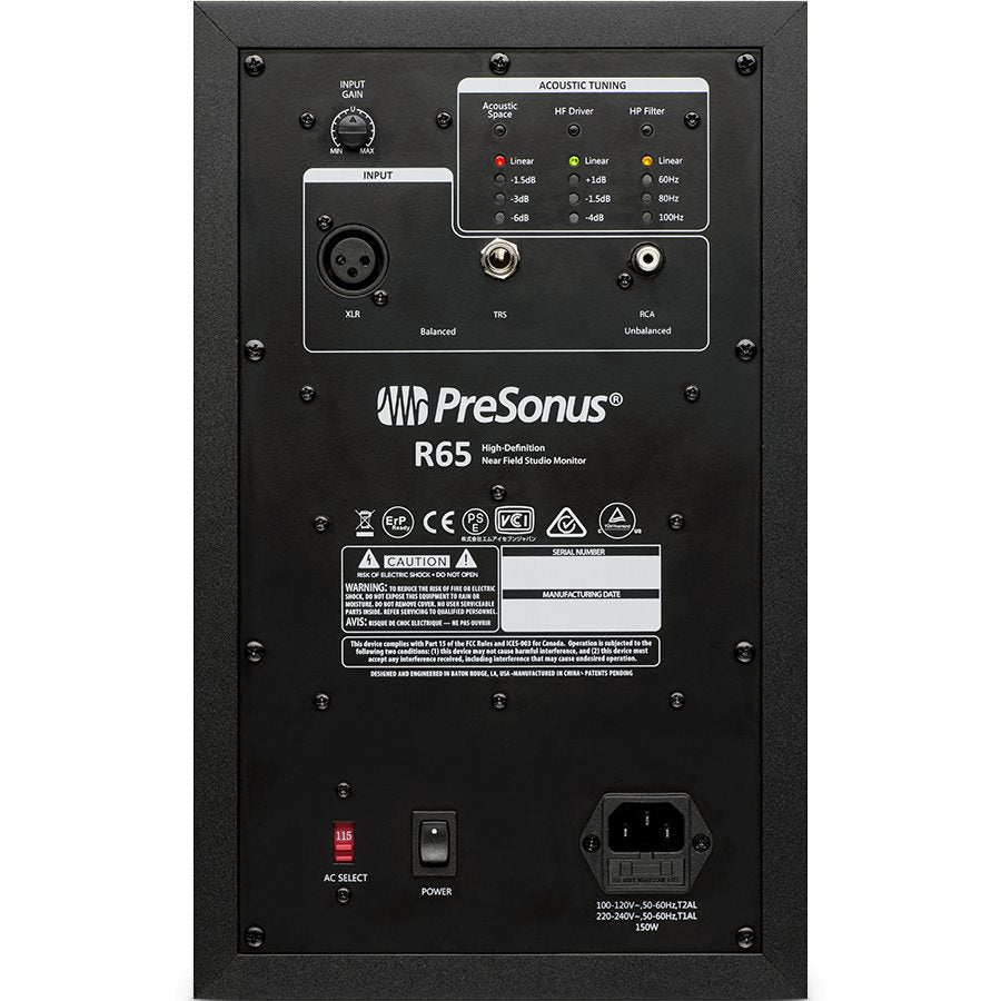 PreSonus R65 6.5" AMT Powered Studio Monitor